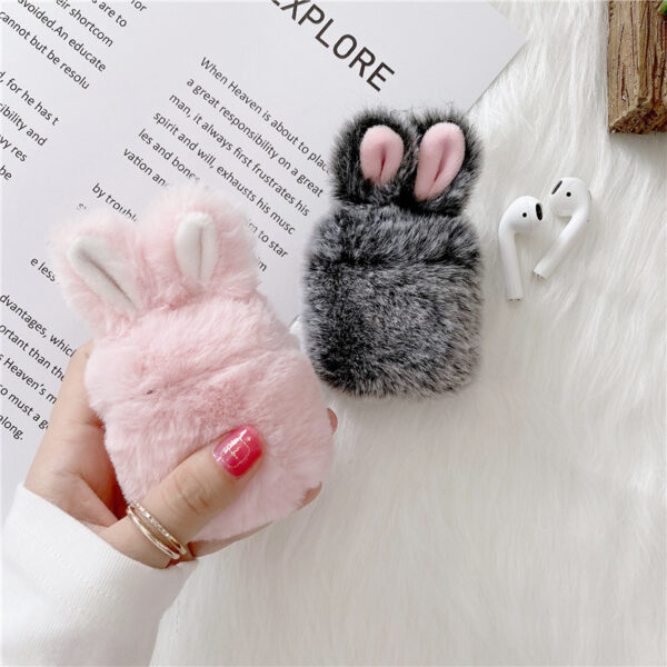 Airpods1 / 2 earphone case for plush rabbit ears